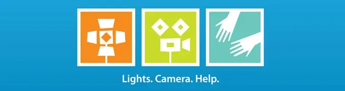 lights camera help logo